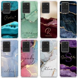 Funda personalizada para teléfono mármol cubierta a prueba de golpes para Samsung Galaxy S21 S20 S9 - Imagen 1 de 16