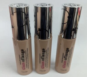 LOT OF 3 HARD CANDY GLAMOFLAUGE FOUNDATION w/ PUMP 934 LIGHT MEDIUM 1.1Fl. Oz ea - Picture 1 of 5