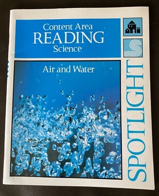 Vintage 1989  ~ Spotlight ~ Content Area READING Science  Air & Water  Workbook - Image 1 of 4
