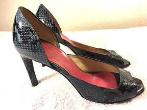 Kate Spade snake skin heels size 7.5 B made in Italy Nice shape - Bild 1 von 12