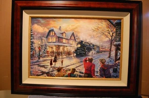 Thomas Kinkade S/N ungerahmt All Aboard For Christmas 18 x 24 Leinwand Echtheitszertifikat # 1/2012 - Bild 1 von 1