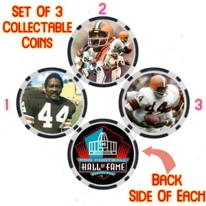 LEROY KELLY - PRO FOOTBALL HALL OF FAME - COLLECTABLE COIN SET - Picture 1 of 2