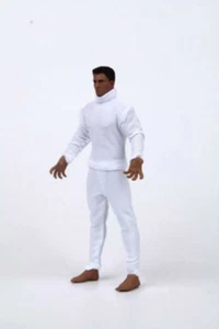 1/12 Medias Blancas Body Pantalones Ropa Ajuste 6" Hombre Figura de Acción Cuerpo - Imagen 1 de 6