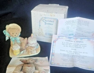 Carished Teddies Anna Hooray For You Bear Honey Estatuilla 1991 P Hillman #950459 - Imagen 1 de 10