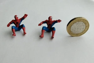 2 SPIDER-MAN MINIATURE FIGURES CAKE DECORATION etc. COMBINE POSTAGE - Picture 1 of 1