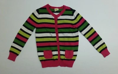 Crazy 8 свитер на пуговицах для девочек размер Xбольшой многоцветный полосатый отличное состояние - Изображение 1 из 3