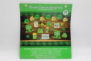ST. PATRICKS DAY AMSCAN ROOM DECORATING KIT 26 PIECES C1662 - Picture 1 of 6