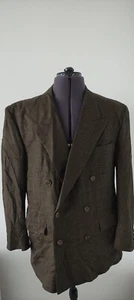 Hugo Boss Mens Vintage Double Brested Blazer Jacket Wool Cashmere EU 56 UK 46- - Picture 1 of 7