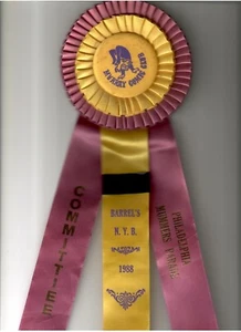 1988 Philadelphia Mummers Murray Comic Club Barrels NYB Abzeichen N.Y. Tagesparade - Bild 1 von 1