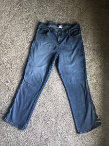 Z. Cavaricci Jeans Women's Blue Lace-up Straight Leg Denim Size 20 Med Wash VTG - Picture 1 of 16