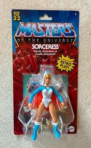 Figura de acción MASTERS OF UNIVERSE MOTU Sorceress (2022 Mattel) -- En tarjeta AF - Imagen 1 de 2