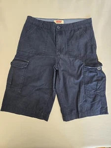 Boys Levi's NAVY BLUE Cargo Shorts Pockets Size 20 Reg - Picture 1 of 3