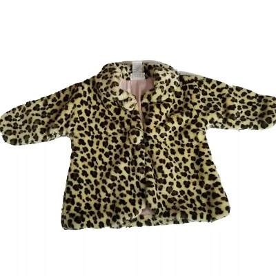Abrigo Le Top Niñas Estampado Leopardo Talla 24 Meses Foto 1 de 4
