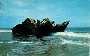 Post Card Posted The Remains Of Schooner G A Kohler Hatteras North Carolina - Picture 1 of 2