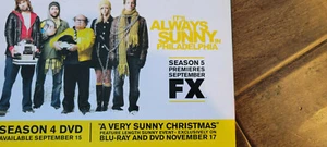 2009 SDCC COMIC CON EXCLUSIVE FOX ITS ALWAYS SUNNY IN PHILADELPHIA PROMO CARD - Picture 1 of 1
