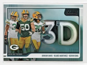 Inserto 3D punteggio GREEN BAY PACKERS 2020 #10 AMOS - MARTINEZ - KING - Foto 1 di 1