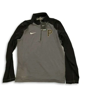 NWT New Pittsburgh Pirates Nike Dri-Fit 1/2 Zip Size Small Game Jacket - Picture 1 of 3