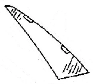 Fits Chevrolet Caprice 1971-1976 4 Door Sedan Passenger Side Rear Vent Glass - Picture 1 of 1