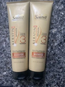 2 Suave Professionals Keratin Infusion Salon Proven Smoothing Shampoo 9.5 Oz - Picture 1 of 1