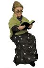 Dollhouse Old Lady Sitting with Book 1:12 People Resin Figure