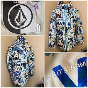 Chaqueta de Snowboard Volcom Para Mujer Piedra Mediana EQS Gore-Tex Let it Storm - EXCELENTE - Imagen 1 de 24