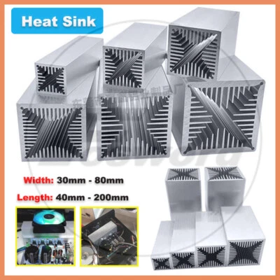 Dissipatore alluminio alta potenza dissipatore radiatore lunghezza 40mm -200mm - Immagine 1 di 4