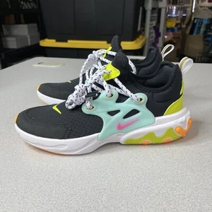 Nike React Presto Größe 5Y Damen 6,5 Beach Day schwarz blaugrün Farbton Cyber CJ7690-001 - Bild 1 von 6