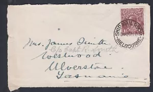 1926 KING GEORGE V HEAD 1 1/2d PRE-DECIMAL STAMP COMMERCIAL FRONT COVER ONLY#B26 - Picture 1 of 1