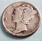 New Listing1936 Mercury Dime