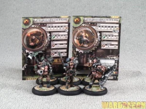 Warmachine WDS painted Mercenaries Captain Sam MacHorne & the Devil Dogs n12 - Picture 1 of 9