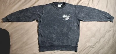 Miller High Life Gray Sweatshirt Long Sleeve Pullover Size XS - Image 1 of 4