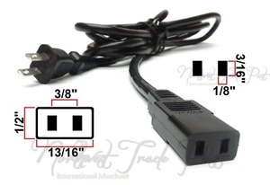8ft 2-Prong AC Power Cord for Elna Sewing Machine Lead Supply Cable 2-Pin Models - Picture 1 of 12