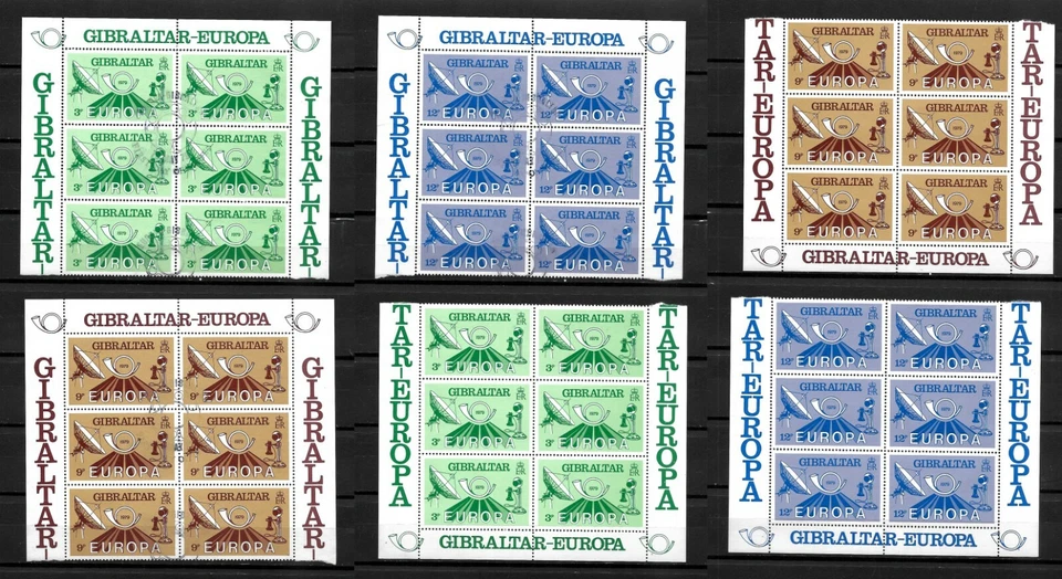 Gibraltar 1979 Europa MNH & used * block of 6 (G240) - Image 1 of 1