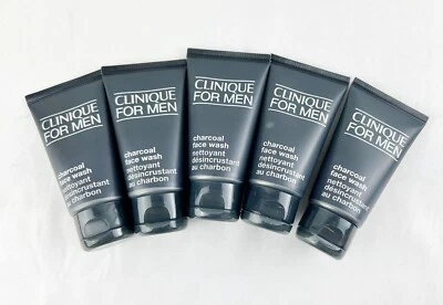 5件装Clinique男士炭黑色洗面奶1.7盎司/50毫升每件,总计250毫升 — 第 1/4 张图片