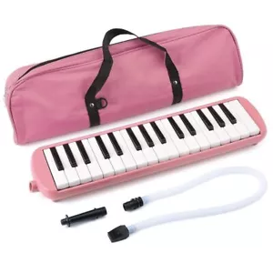 32 Key Melodica Instrument with Mouthpiece Air Piano Keyboard (Pink) - Picture 1 of 5