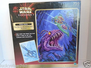 1999 Star Wars Episode One 750 Piece Two-Sided Gungan Sub Escape Jigsaw Puzzle - Picture 1 of 3
