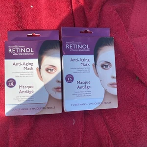 Mascarilla de hoja antienvejecimiento 2-Retinol hidrata profundamente y suaviza las líneas finas y las arrugas - Imagen 1 de 3