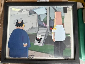 Dilbert Production Cel Menge 4 Original Animation Cartoon Kunst Dogbert in Rahmen - Bild 1 von 15