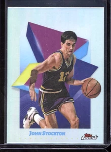 2024-25 Topps Finest Common John Stockton #95 refractor - Imagen 1 de 2