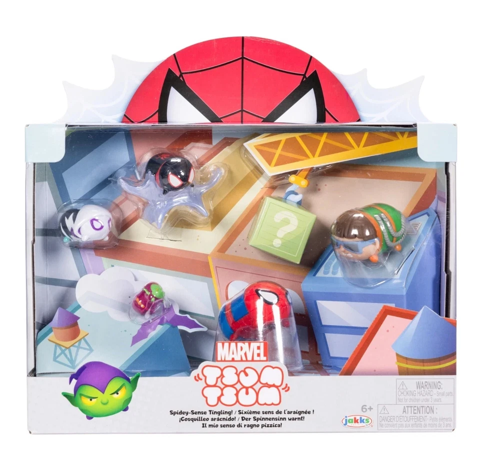 Disney Tsum Tsum Marvel Spidey-Sense Tingling Mini 6 Figure Set Mystery Box - Image 1 of 3