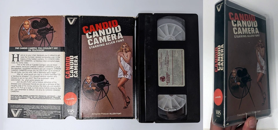 VHS: Candid Candid Camera: Vestron Video: Allen Funt - Image 1 of 1