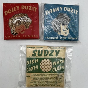 Danny Dolly Duz It Sudzy Waschlappen MCM Küchenreinigung Werbung Vintage - Bild 1 von 14
