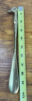 Vintage Solid Brass Duck Head Shoe Horn - Image 1 of 3