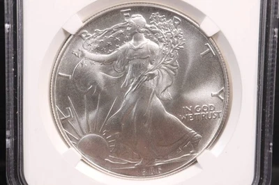 NobleSpirit (JS) 1986 S Silver Eagle $1 San Francisco First Year NGC MS69 - Image 1 of 4