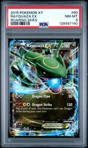 2015 Pokemon XY Roaring Skies Rayquaza EX #60 PSA 8 - Picture 1 of 2