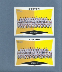 2009 TOPPS HERITAGE BOSTON RED SOX TEAM CARD #184 LOT - Picture 1 of 1