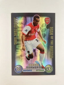 2007-08 Topps Match Attax English Premier League Theo Walcott MOTM Arsenal - Picture 1 of 2