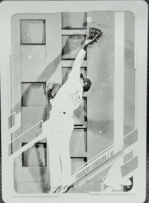 FRANCHY CORDERO 2021 Topps Update PRINTING PLATE SP #1/1 Red Sox Royals One of - Image 1 of 2