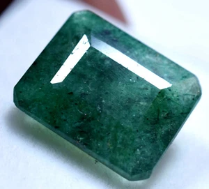15.00 Ct Natural Green Emerald Zambian GGL Certified TOP Quality Treated Gem - Picture 1 of 4