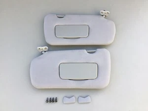 2005-2006 Nissan Altima Sun Visors Driver Passenger Shade Set Grey OEM - Picture 1 of 11